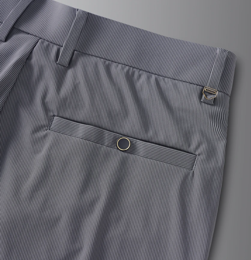 男士夏季冰丝休闲裤裤子轻奢时尚薄款直筒百搭弹力修身空调宽松