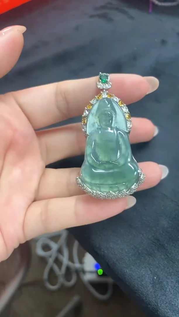 吊坠(不含链)未镶嵌翡翠天然翡翠【婉婉主播】