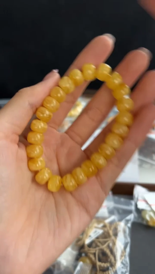 蜜蜡颈饰未镶嵌5069买断