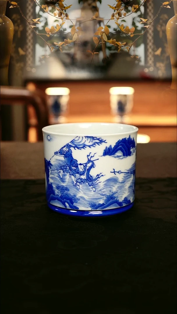 忘步明月点化红孩儿杯