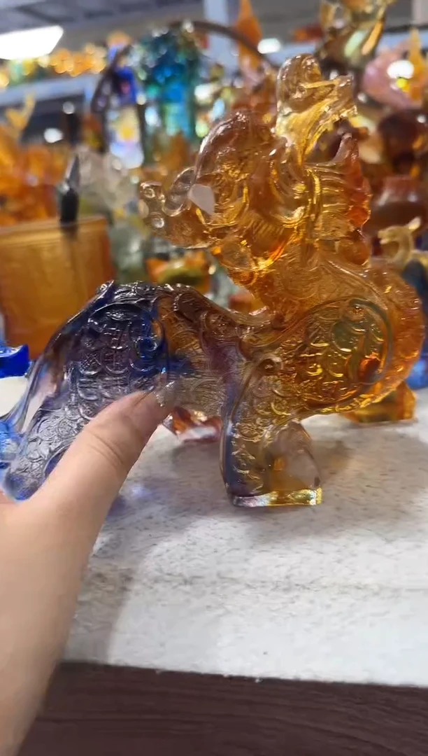 琉璃手工艺品貔貅摆件504号