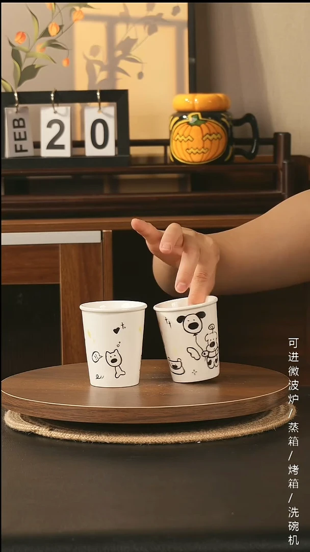 陶瓷景德镇高温釉下彩纯手绘创意瓷