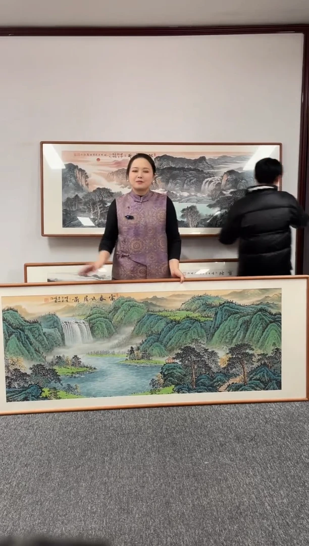 【闪购商品】国画富春山居图210*80张晓东老师
