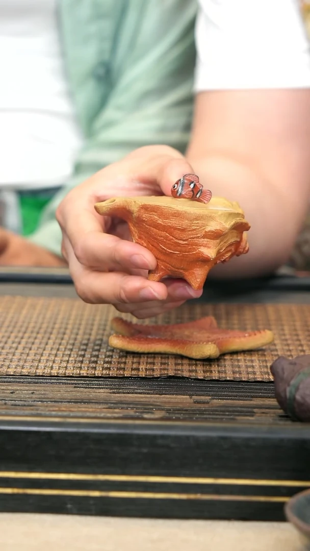 紫砂壶XS37《海螺紫砂壶》段泥