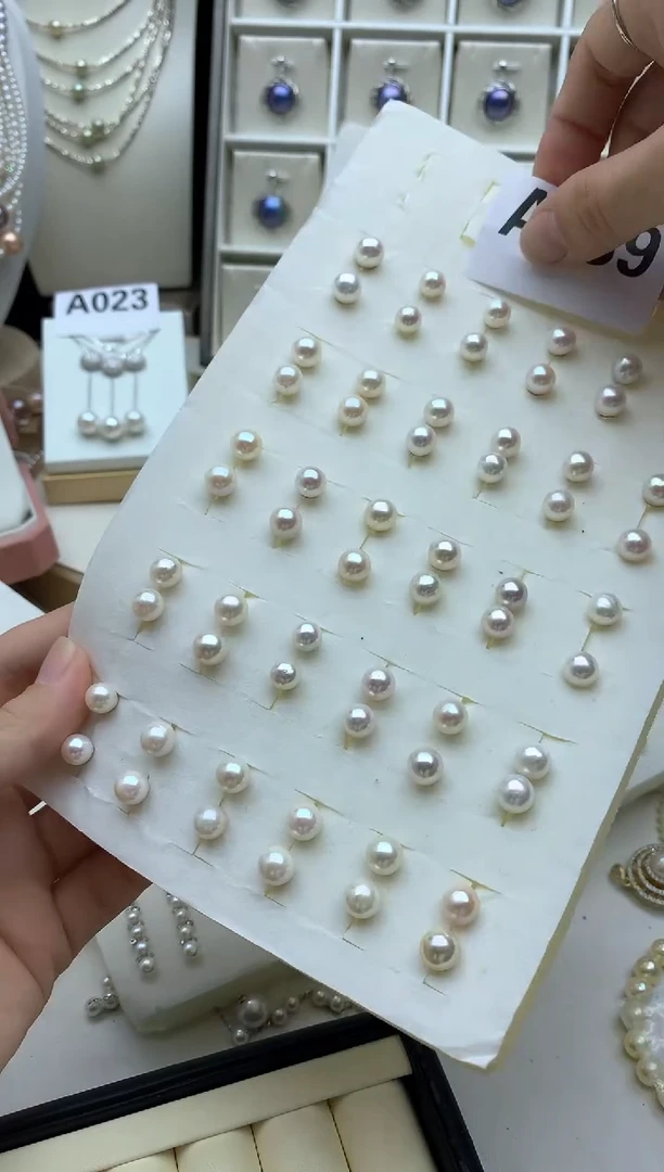 银S925镶嵌耳饰海水珍珠多样性发其一