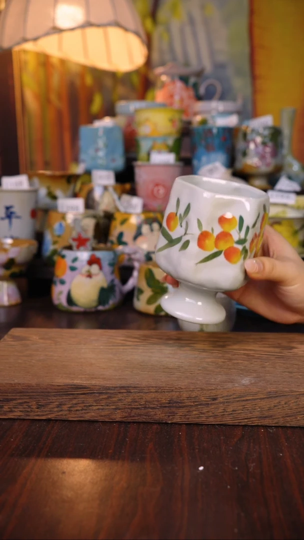 摆件泥垚手作 景德镇手工手绘器物