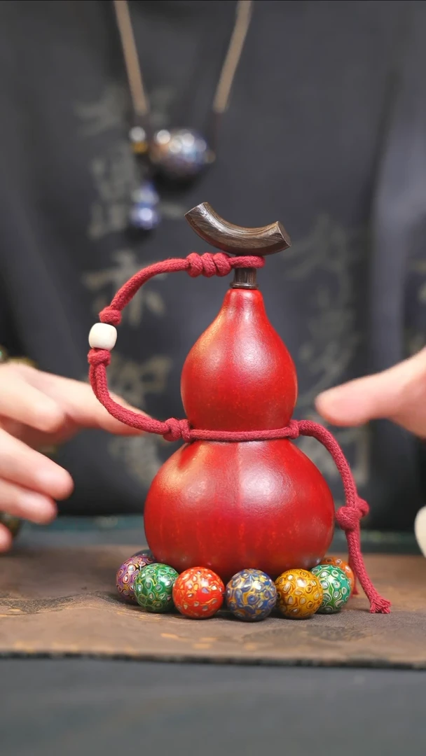 【闪购商品】YS191大漆酒葫芦不包手串及旋转底座