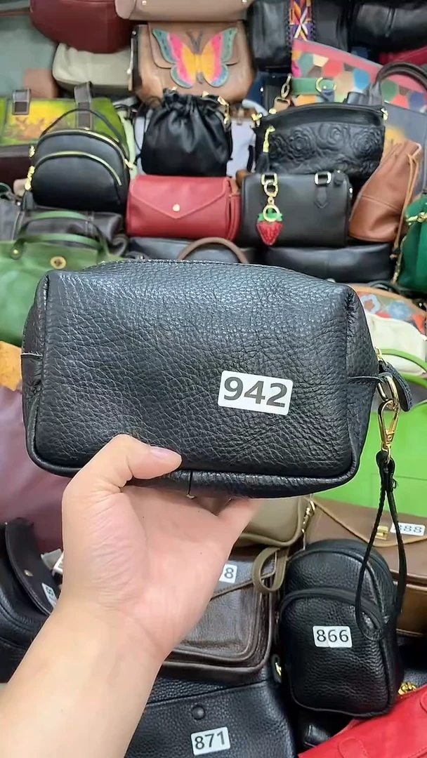 头层牛皮化妆包942.