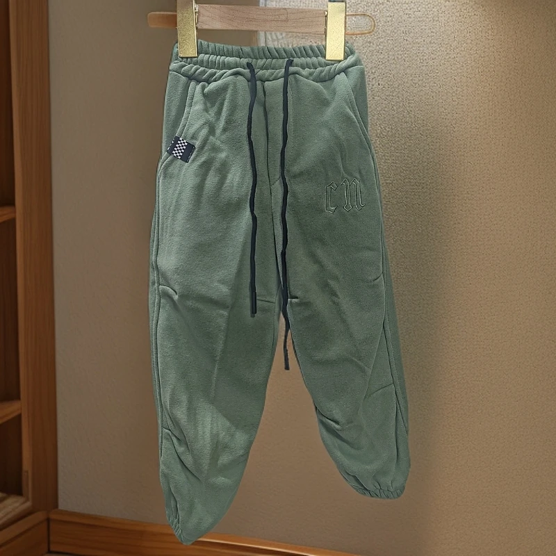 男女童宽松简约束脚长裤