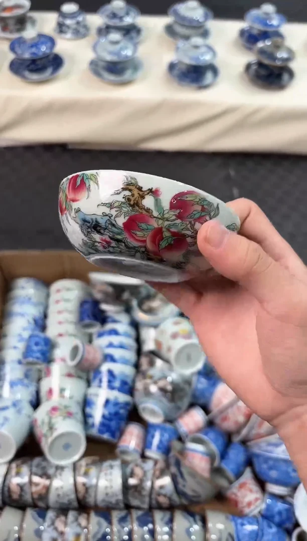 其他陶景德镇陶瓷茶具桃子普洱杯