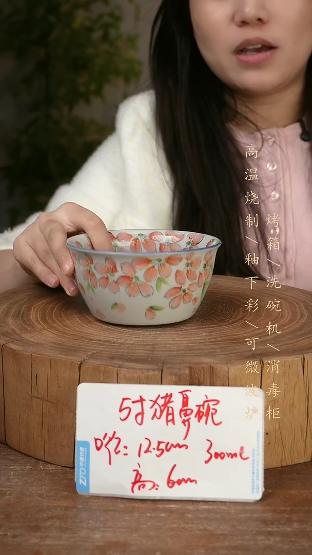 碗瓷景德镇手工手绘高温瓷釉下彩