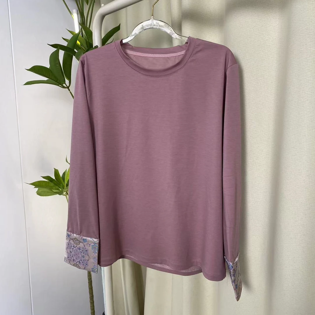 桑蚕丝打底女士上衣