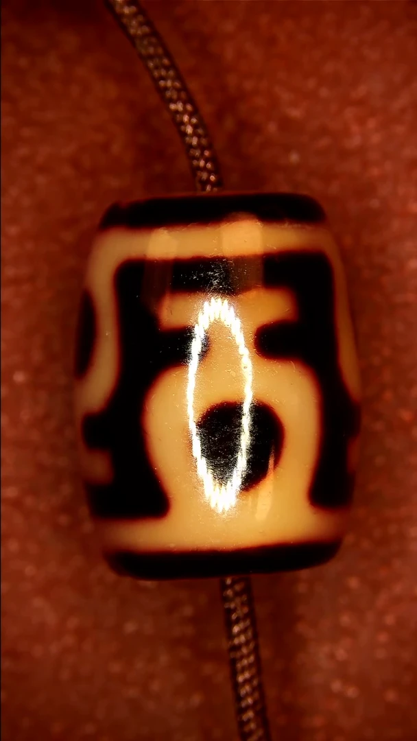 未镶嵌玛瑙/玉髓珠宝半成品放漏高货黑金四宝瓶天珠10*13