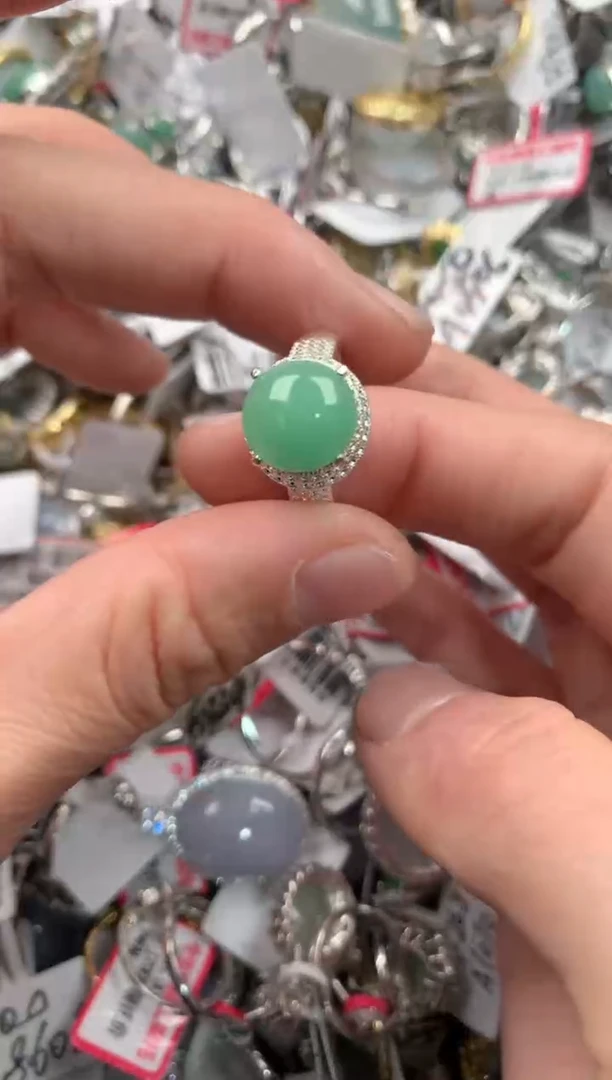 未镶嵌戒指翡翠666   610