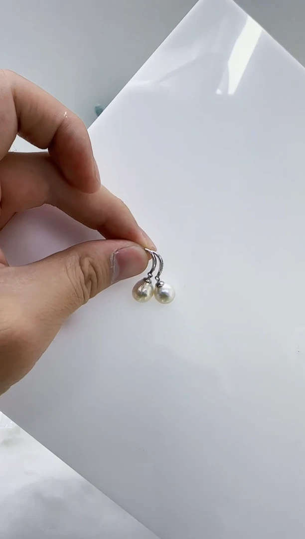 银S925镶嵌淡水珍珠DA珍珠 b559