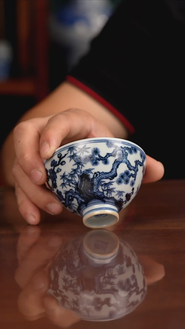 青韵堂柴窑陶瓷世家松竹梅