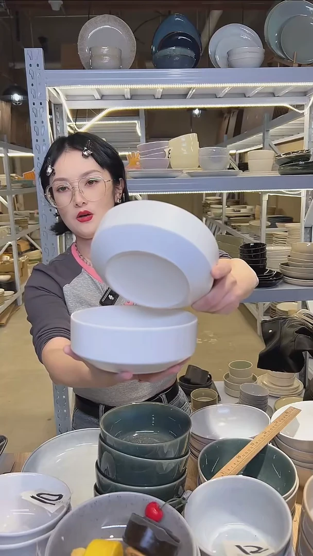 瓷165外贸尾货高温釉下彩陶瓷餐具默认微瑕