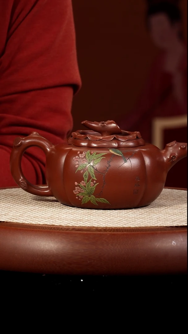 茶壶紫砂【kb009】柿子宜兴紫砂YGL
