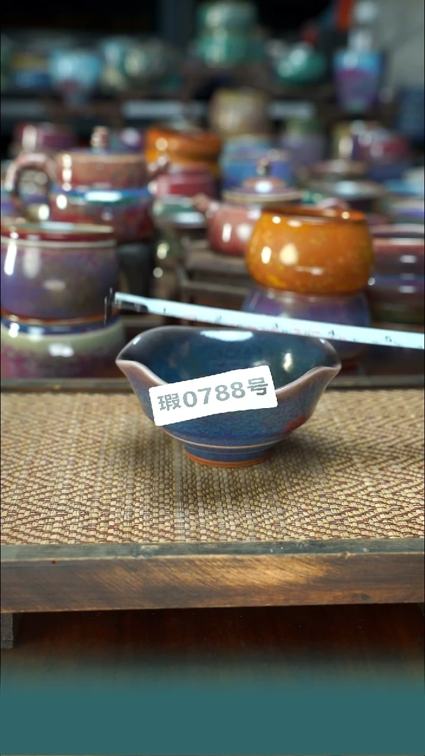 原产地原矿钧汝瓷杯壶788