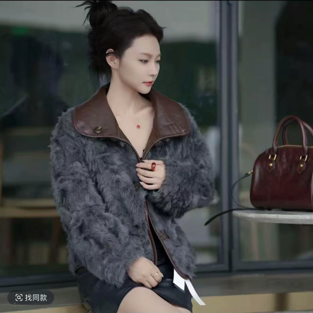 【双面双穿外套】冬季高档加厚保暖新款外套百搭女装4931[XSLF]J