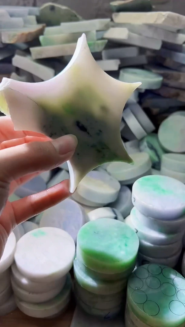 裸石翡翠天然翡翠A货余 南 664