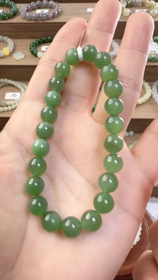 【闪购商品】和田玉手串未镶嵌8m碧玉手串