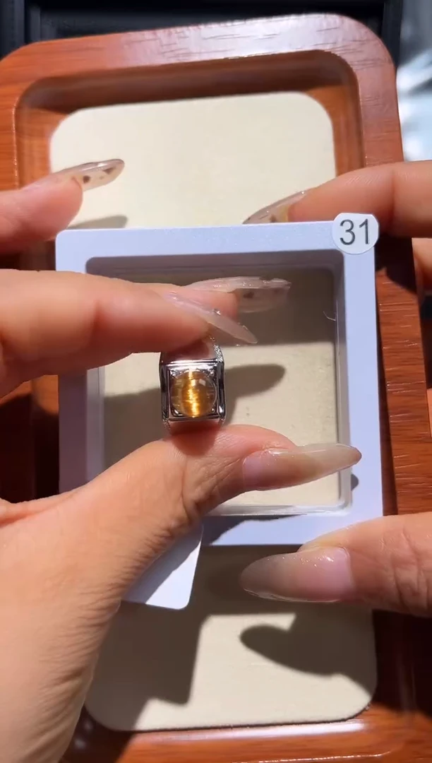 银S925镶嵌戒指水晶?定制