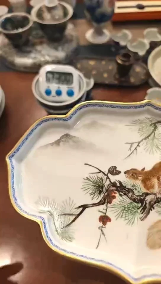 陶我**手松鼠茄盘套无包装不退换12