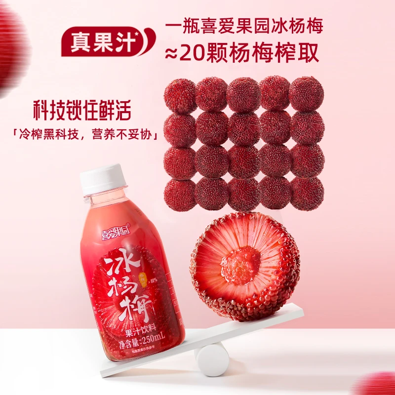 【杨梅季限定】中秋福利仙居杨梅天然杨梅汁果汁夏季饮品冰杨梅饮料