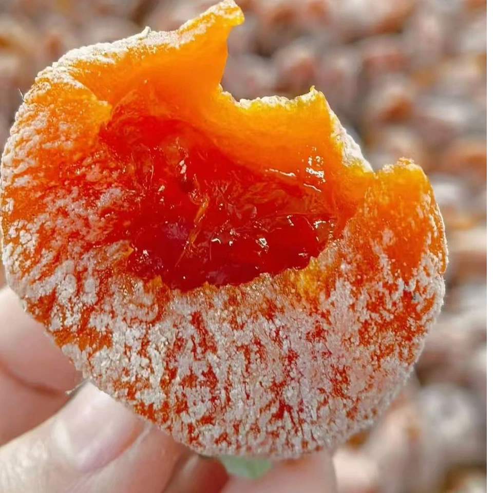 正宗富平流心吊柿饼自然吊霜糖心软糯香甜