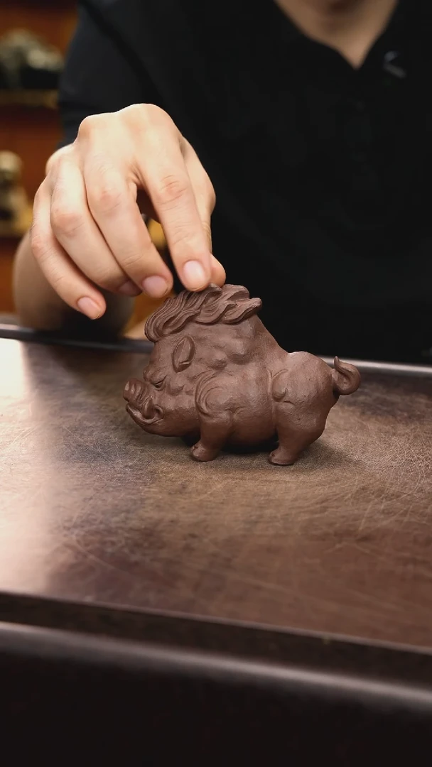 紫砂茶宠紫砂野猪