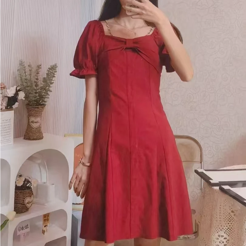 【惠姐宠粉】新款品牌撤柜泡泡袖连衣裙2335