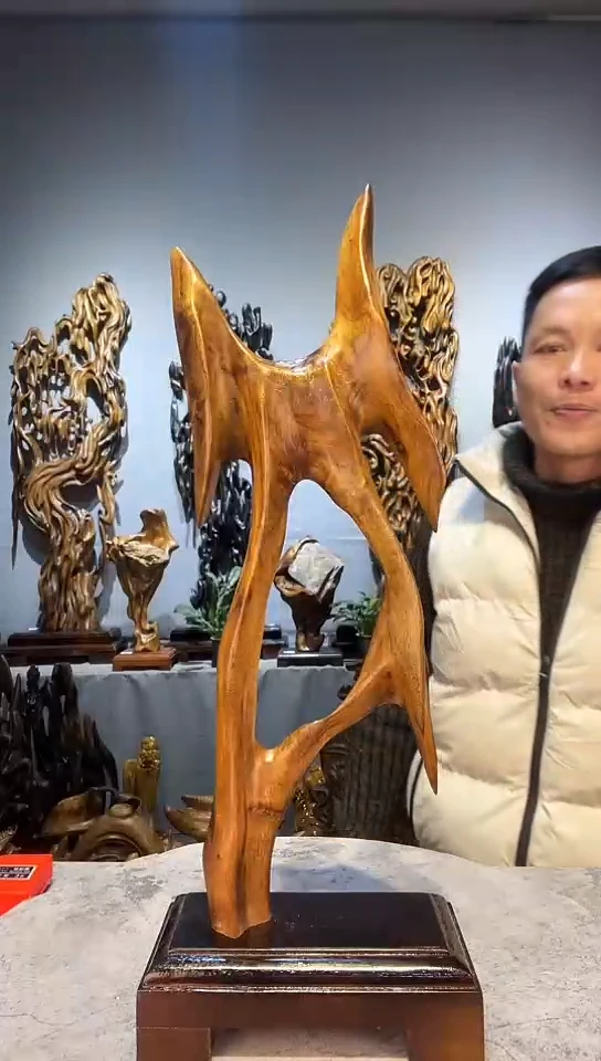 【闪购商品】金丝楠金丝楠小叶桢楠随行摆件41