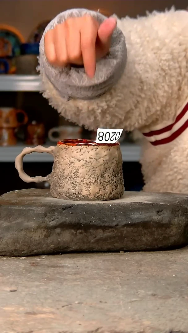 【闪购商品】208高温釉下手工同款，微波炉烤箱可进