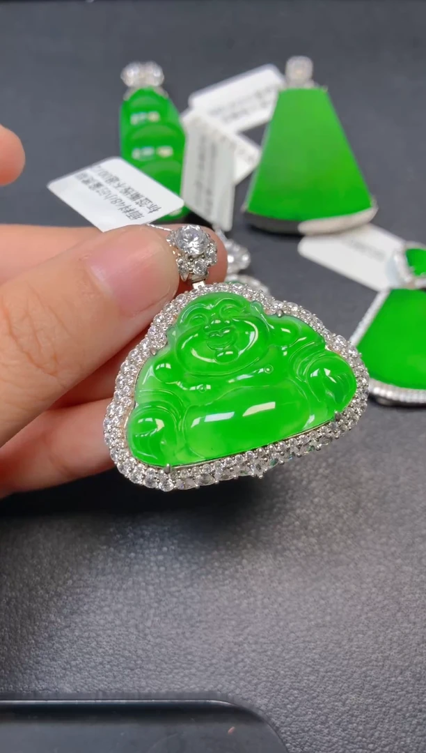 颈饰银S925镶嵌翡翠1