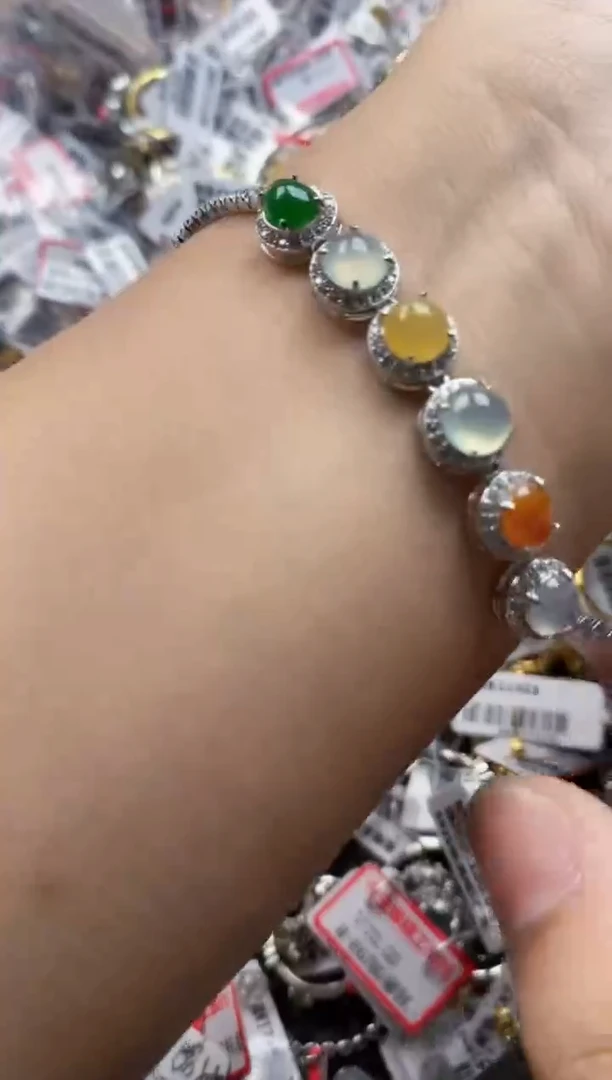 翡翠戒指银S925镶嵌1212      10