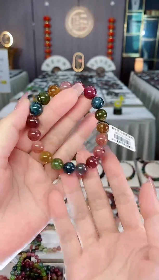 未镶嵌老矿碧玺单圈手串10mm+碧玺hon多样性发货一条