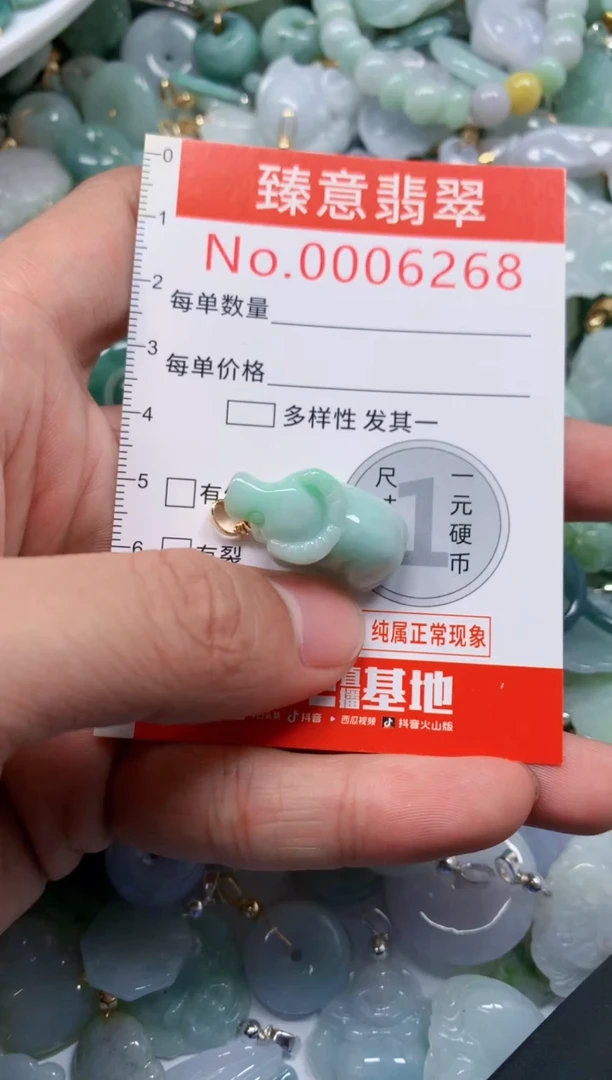 翡翠未镶嵌吊坠(不含链)6268