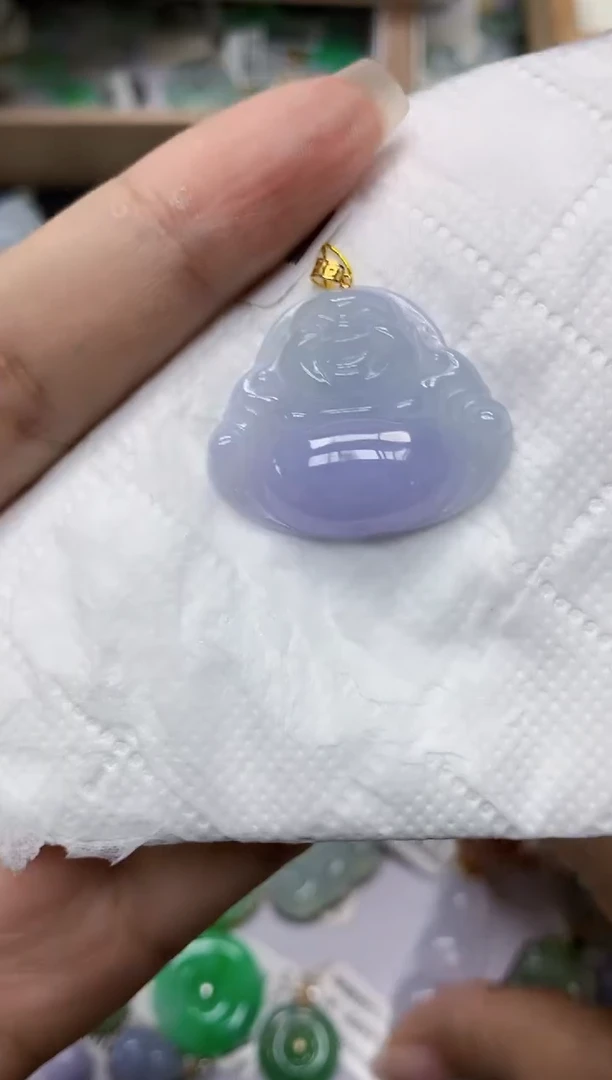 颈饰18K金镶嵌翡翠 11111111111