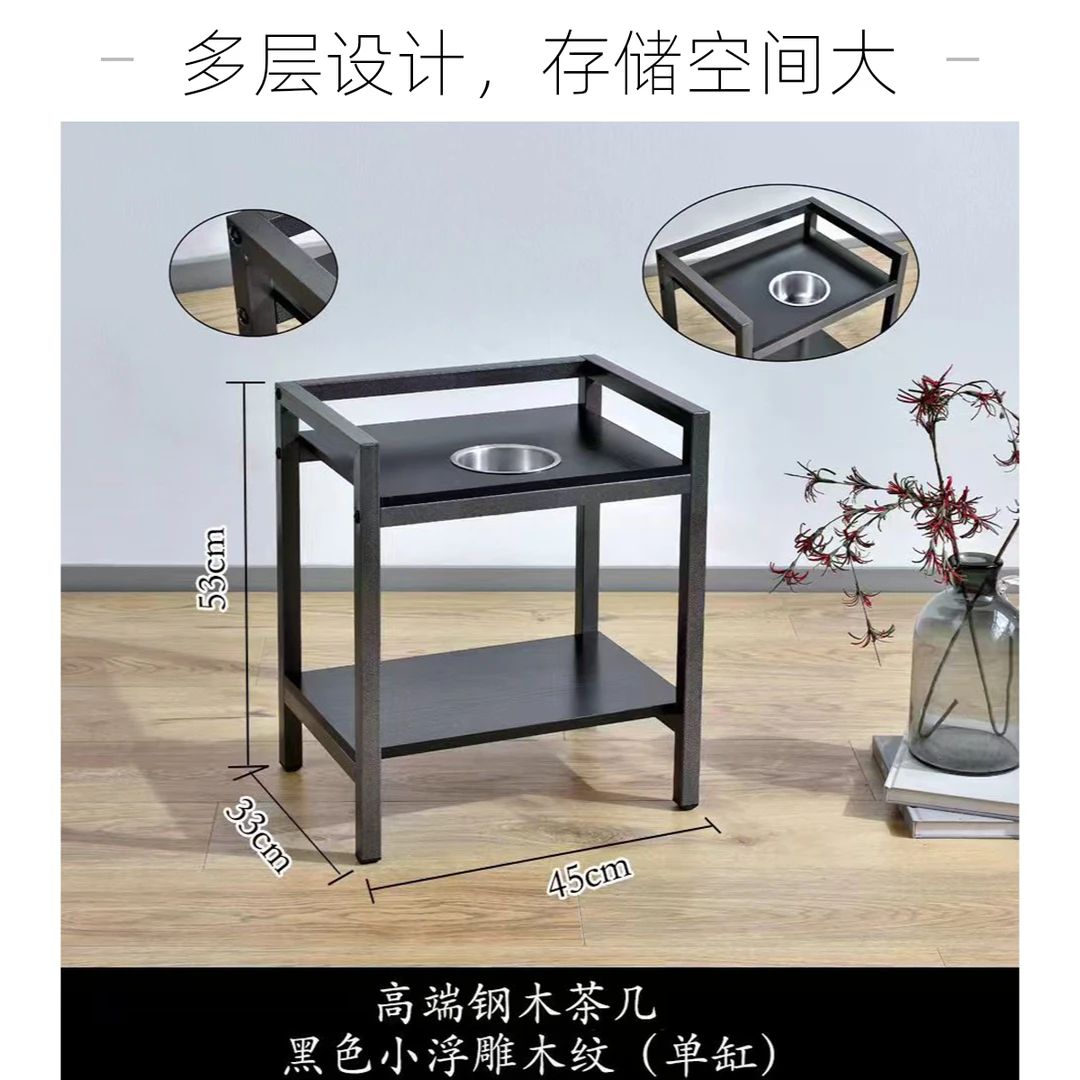 麻将机茶几茶水架棋牌室边角几双层茶楼麻将馆烟缸放水壶茶水台桌