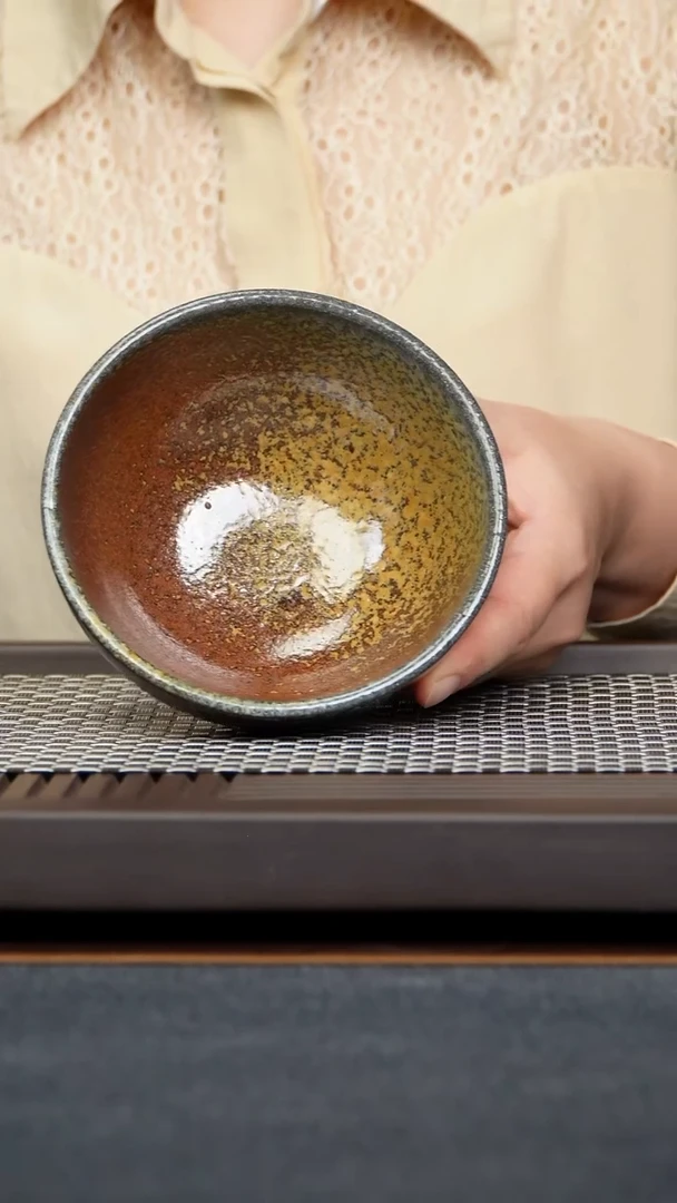 紫砂茶碗S**O碗紫砂柴烧天然落灰釉原矿零添加紫泥