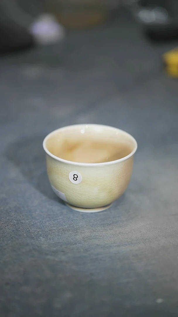 碗浪鬼釉绘柴烧浪鬼釉绘柴烧杯