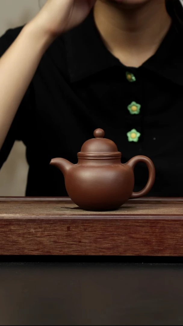 紫砂茶壶高温底槽清 大掇球 全手工