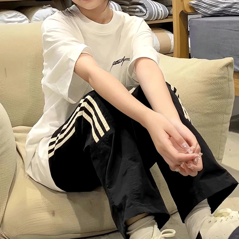 韩系学院风休闲运动服套装夏季初中高中学生15-18岁少女潮牌衣服