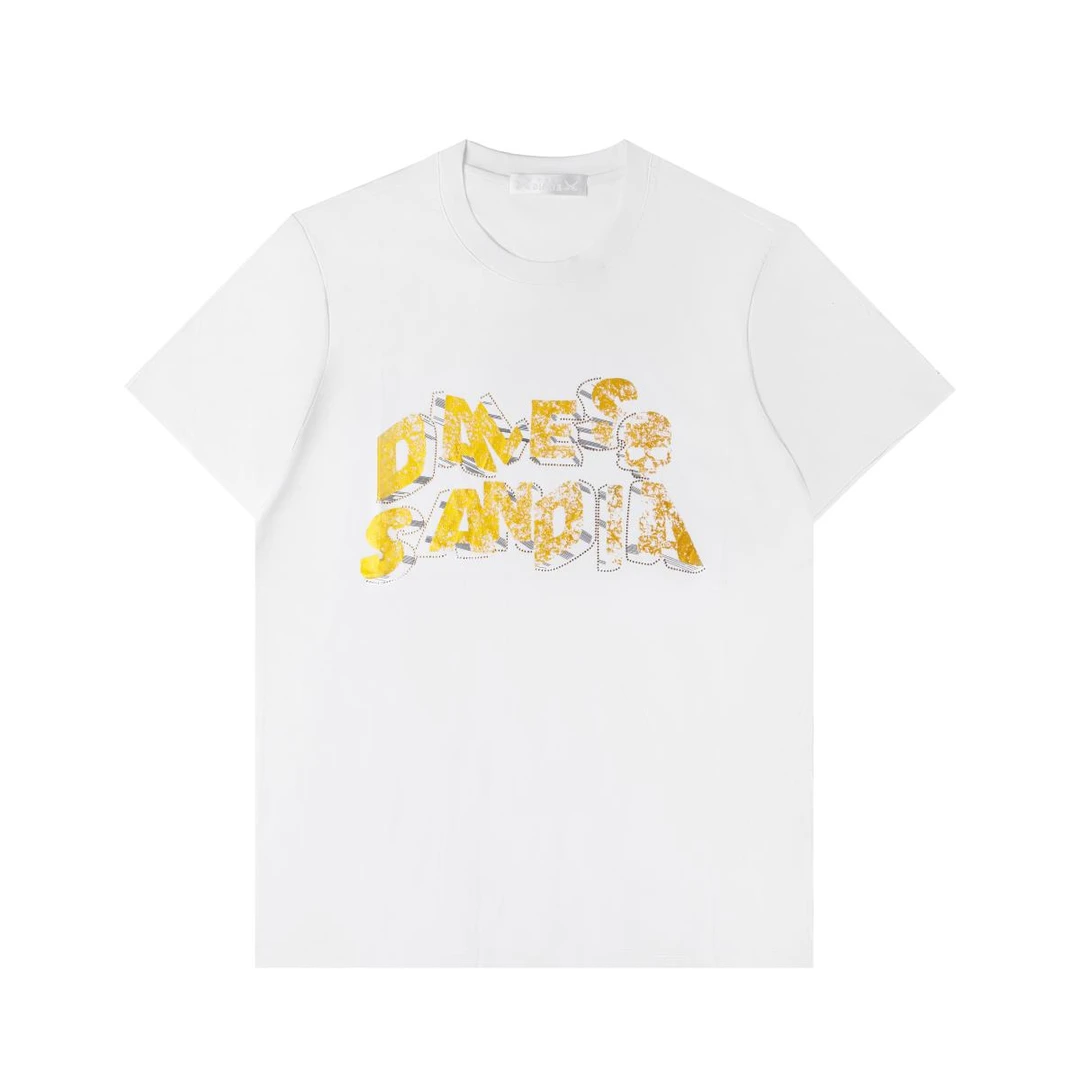 DA双刀男士春夏新款纯棉休闲运动印花圆领透气潮流修身短袖-769