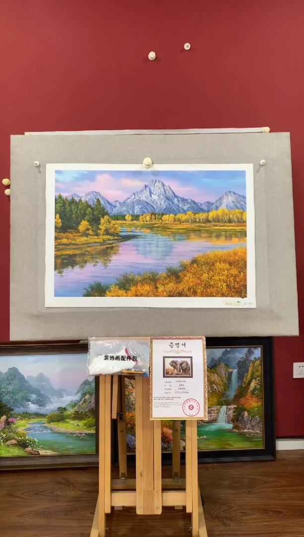 油画【47号】朝鲜原创手绘油画【功勋Ⅰ级画家丨孤品佳作】【顺丰包邮】