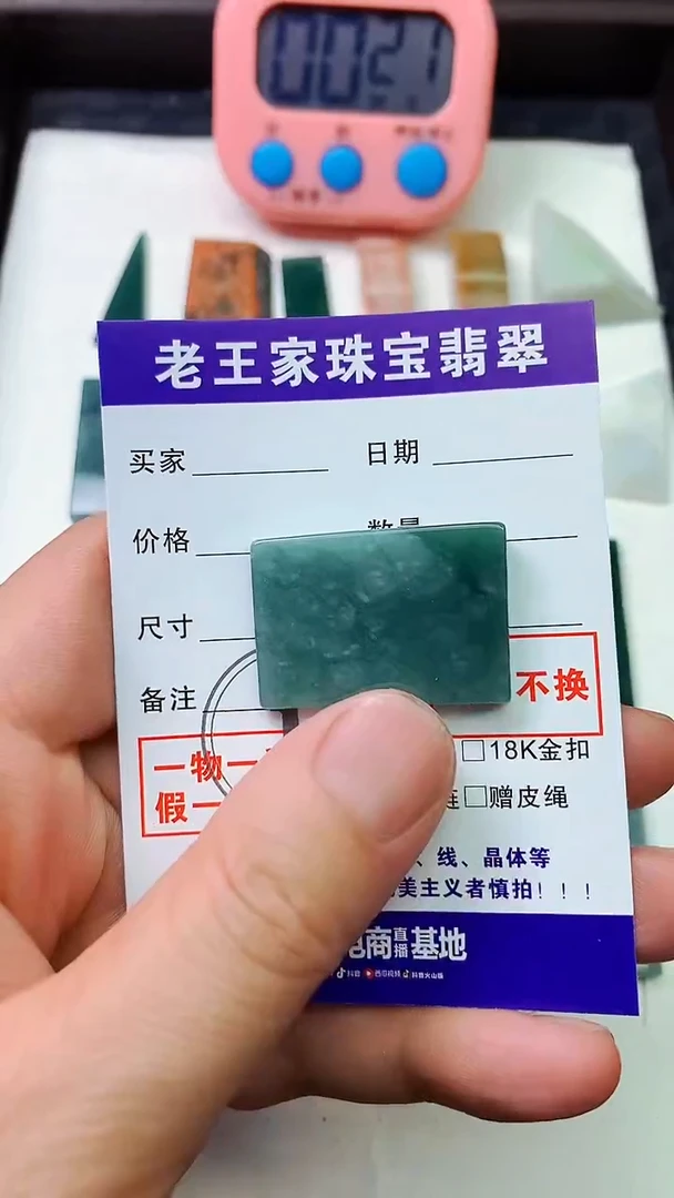 翡翠未镶嵌颈饰**料子