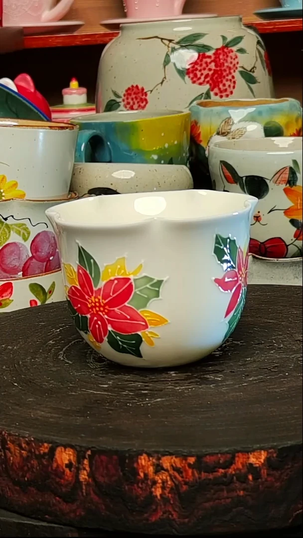 摆件陶景德镇创意手绘高温陶瓷微瑕