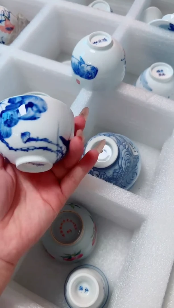 瓷片景德镇瓷器茶器茶杯
