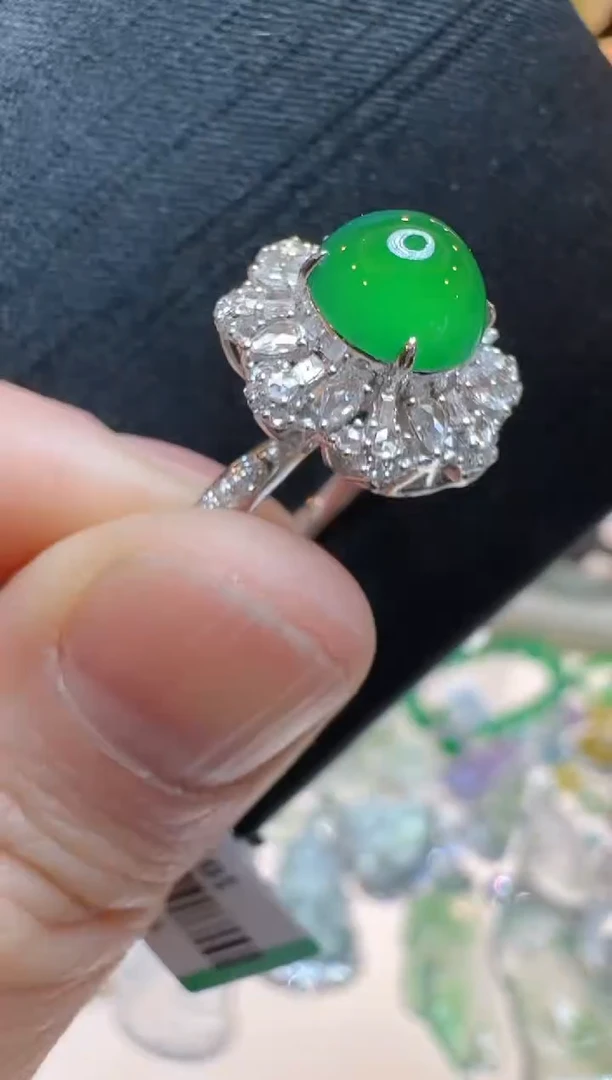 【闪购商品】翡翠戒指18K金镶嵌多样性团购发一件